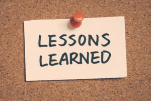 lessons learned